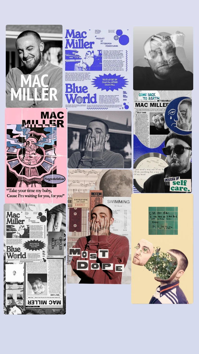 پک پوستر mac miller